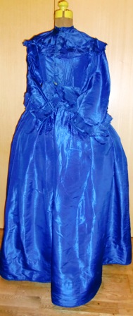 xxM402M Late 1850s Blue Sunday Gown